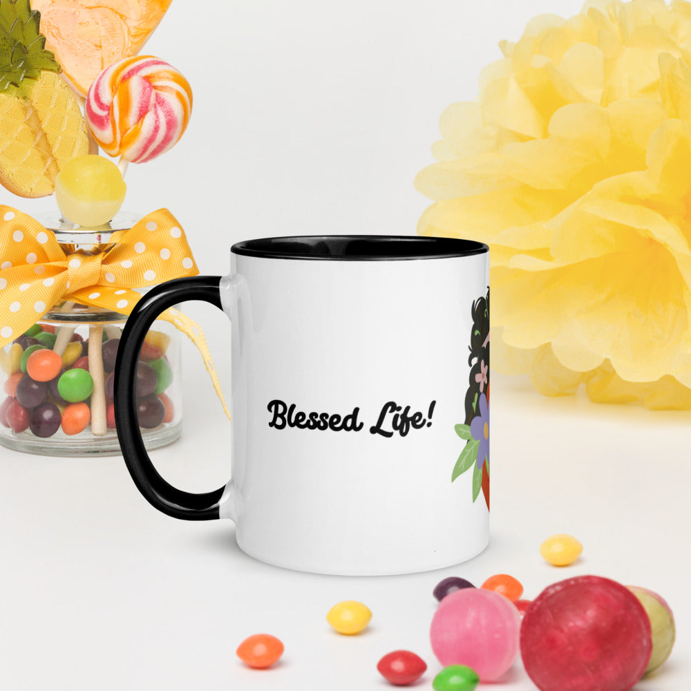 Blessed Life! Mug with Color Inside